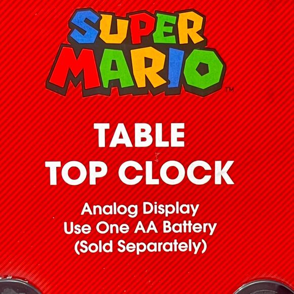 Super Mario Brothers Table Top Clock - Mario Luigi Princess Peach Mushroom - Picture 6 of 8